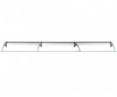 Auvent en kit COPALINA en aluminium - 420*92.5cm