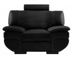 Fauteuil cuir CALIFORNIA II - Noir