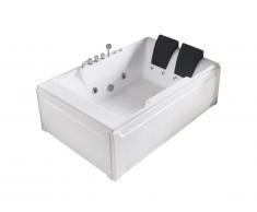 Baignoire balnéo THALASSA - 2 places - 400 L - 182*122*H64cm - angle droit
