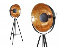 Lampadaire cinéma industriel MOVIE - H. 166 cm - Bicolore intérieur cuivré extérieur noir de la marque INSIDE ART