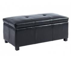 Banc coffre simili FILIPPO - Noir