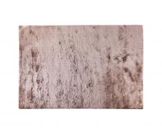 Tapis shaggy DOLCE taupe reflet beige - polyester - 200*290cm
