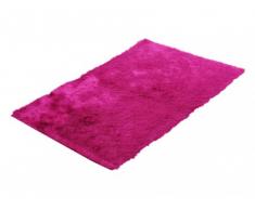 Tapis shaggy soyeux LIPARI rose - polyester - 160*230cm