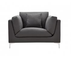 Fauteuil en tissu FLAKE - Anthracite