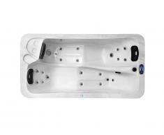 SPA 2 personnes - TAHITI II - blanc perlé - 18 jets - L210 x P110 x l74 cm - Système BALBOA