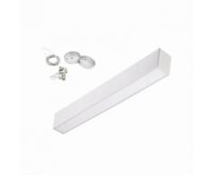 Réglette LED 24W 120cm Suspendu ALU - couleur eclairage : Blanc Froid 6000K - 8000K