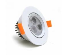 Spot Encastrable LED 3W 80 Orientable - couleur eclairage : Blanc Neutre 4000K - 5500K