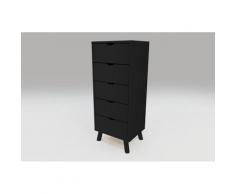 Chiffonnier 5 tiroirs Viking Scandinave bois,