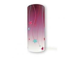 Lampe de chevet enfant Etoiles Violette,
