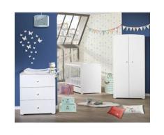 Chambre bébé Trio Basic Blanc,