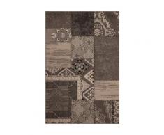 Tapis Convivo carré Argenté AlloTapis, 80 x 150 cm