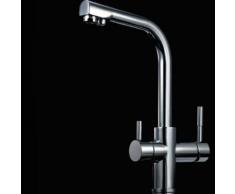 Robinet mitigeur 90° chromé avec sortie «Eau filtrée» - HYDROPURE,