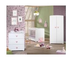 Chambre bébé Trio Basic Coeur,
