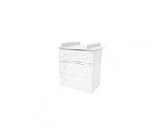Commode 3 tiroirs + table à langer Isla,