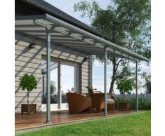 Abri de terrasse 3 x 6 m Gris CHALET ET JARDIN,