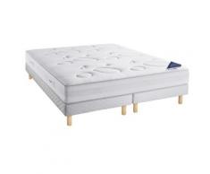 Matelas Tahiti 2 DUNLOPILLO et sommier tapissier CLASSIC, 2 x 80 x 200 cm