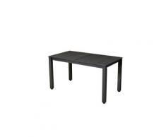 Table balcon extensible 138/185 grise plateau HPL POL,