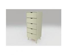 Chiffonnier 5 tiroirs Viking Scandinave bois,
