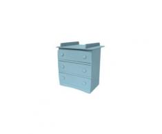 Commode 3 tiroirs + table à langer Isla,