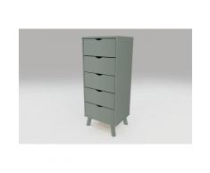 Chiffonnier 5 tiroirs Viking Scandinave bois,