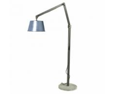 MAX - Lampe de lecture Bois/Gris H135cm - Lampadaire Sampa Helios designé par