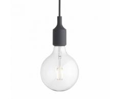 E27 - Suspension avec ampoule LED Gris Foncé Ø12,5cm - Suspension Muuto designé par Mattias Ståhlbom