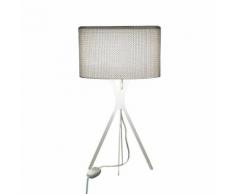 EASY - Lampe Trépied Cotte de maille fil transparent H45cm - Lampe à poser Le Labo Design designé par Hervé Langlais
