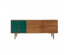 Buffet enfilade 2 portes 3 tiroirs en acacia bicolore Yucca