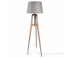 Lampadaire trépied en bois H 160 cm MOLLY