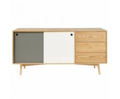 Buffet enfilade 2 portes 3 tiroirs tricolore Whisper