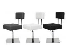 MobilierMoss Chaise design pivotante en simili cuir - Caymany