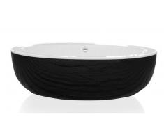 MobilierMoss Baignoire îlot ovale design extérieur noir Basilia