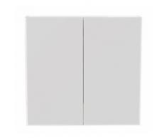 Armoire de toilette de base 66x62 cm noix satiné