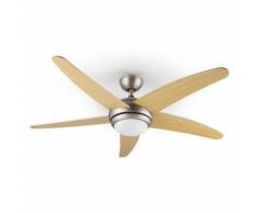 Klarstein Bolero Ventilateur de plafond 134cm 55 W Erable
