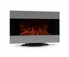 Klarstein Basel Cheminée électrique 2000W Ventilateur chaud LED Télécommande