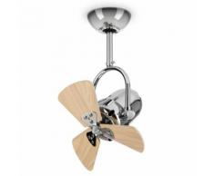 Klarstein Strato Ventilateur de plafond Mini-rotor Ø 33cm/13" 35W Inox chromé