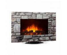 Klarstein Colmar cheminée électrique verre 2000 W 7 Couleurs LED Télécommande