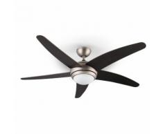 Klarstein Bolero Ventilateur de plafond 134cm 55 W Noyer