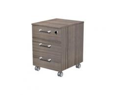 Caisson de 3 tiroirs Artexport Manager 56 x 46 5 x 57 5 cm Imitation Noyer