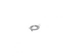 Spot rond encastrable et orientable Chrome avec douille GU10 raccord protégé