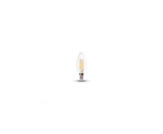 Ampoule filament LED 220V E14 4W rendu 40W Blanc neutre 4500K ref 4413 - BOUGIE V-Tac