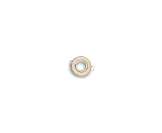 Spot encastrable et orientable 45° rond aluminium or cuivré brossé pour ampoule MR11 / Gu4