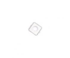 Spot encastrable carré blanc mat pour ampoule MR16 Gu5.3