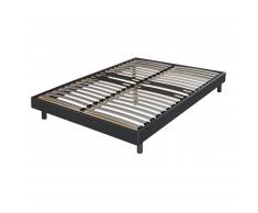 Alinéa Sommier tapissier gris ALINEA 12,5cm en kit (160x200cm)