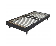 Alinéa Sommier tapissier gris ALINEA 12,5cm en kit (90x200cm)