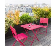 Table de balcon pliante carrée Azua Cerise Jardin