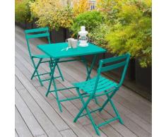 Table de balcon pliante carrée Greensboro Émeraude Jardin