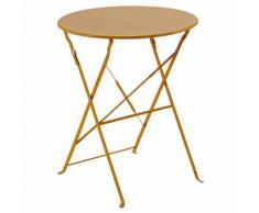 Table de balcon pliante ronde Camargue Mandarine Jardin