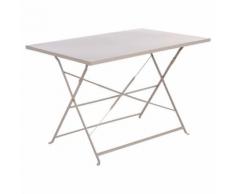 Table de balcon pliante rectangulaire Camargue Taupe Jardin