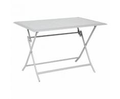 Table de balcon pliante rectangulaire Azua Silver mat Jardin